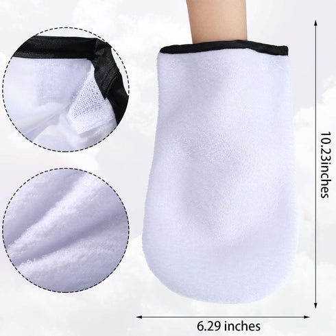 Paraffin Wax Mitts for Hand and Feet - Terry Cloth Booties Essential Oil Gloves for Hand Foot Care Spa Pedicure