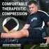 Vive Compression Sleeve Brace for Thigh & Hamstring, 2 Pack, Black - Pain Relief Support Wrap for Sciatica, Hip Flexor,
