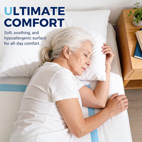 Thewese 30"x36"- 50 Count Heavy Duty Disposable Bed Pads Underpads for Incontinence Adults, Chucks Pads Super