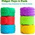 YCWKXJC 6 Pack Sensory Fidget Bracelets - ADHD Anxiety Relief Toys for Kids, Textured Silicone Slap Bracelet for Focus