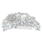 EVER FAITH Bridal Hair Accessories, Crystal 5 Inch Rose Flower Bouquet Side Comb for Women