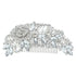 EVER FAITH Bridal Hair Accessories, Crystal 5 Inch Rose Flower Bouquet Side Comb for Women