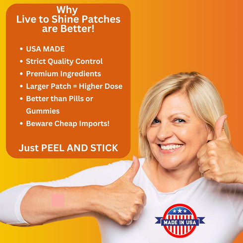 Calcium Magnesium D3 Topical Patches for Men and Women - One Month Supply, USA Made