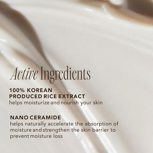 The Face Shop Rice Ceramide Moisturizing Cream - Hydrating Face Cream with Rice Extract and Rice Bran Oil