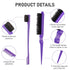 12 Pieces Hair Brush Set - Nylon Teasing Brushes, Double Sided Edge Brush, Rat Tail Combs for Women and Girls.