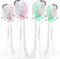 Toptheway Kids Replacement Heads for Philips Sonicare: Kids 3+ Compact Sonic Electric Toothbrush Heads (4 Pack)