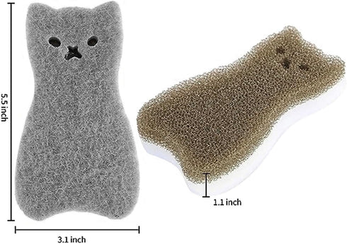 NUTRALSWAN sponges-6) Kitchen Sponges Reusable, Dish Sponge for Washing Dishes, Compostable Sponges for Cleaning
