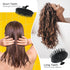 Segbeauty Scalp Massage Brushes, 4 Pcs Shampoo Brush Floriated Shower Comb Long Short Teeth Set, Head Massage Brush for Hair Growth Beard Tidying Pet Grooming Brushes Wet and Dry Scalp Care Black