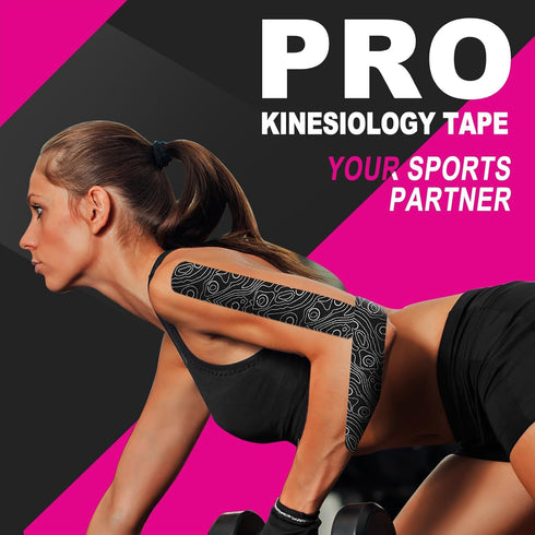 OK TAPE Uncut Kinesiology Tape Roll - Pro Adhesive & Water-Resistant K Tape for Pain Relief and Muscle Support (2" x