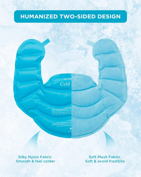 Comfytemp Ice Pack for Neck Shoulders - FSA HSA Approved, Reusable Cold Neck Ice Pack Wrap for Upper Back Pain Relief