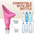 Pitch and Trek Women's Silicone Urination Device for Travel & Outdoor, Color Pink