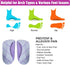 Plantar Fasciitis 3/4 Length Insoles, High Arch Supports Orthotic Shoe Inserts for Men/Women, Pain Relief for Flat Feet