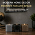 Set 3 Pack Men's Scented Candle Gift - Natural Soy Candles for Men,Teakwood, Sandalwood & Vanilla - Masculine