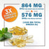 Omega 3 Fish Oil - 2400 mg, Triple Strength Omega3, EPA & DHA Fatty Acids, Natural Support for Immune, Heart & Brain