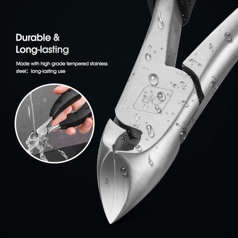 Podiatrist Toenail Clippers, Ingrown or Thick Nail Clippers for Men, Precision Diabetic Pedicure Tool