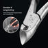 Podiatrist Toenail Clippers, Ingrown or Thick Nail Clippers for Men, Precision Diabetic Pedicure Tool