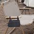 BGEARNIC 12.8"x7" Camping Chair Armrest Storage Bag, Reflective Strip Multi-Pocket Organizer, Polyester Cotton Side
