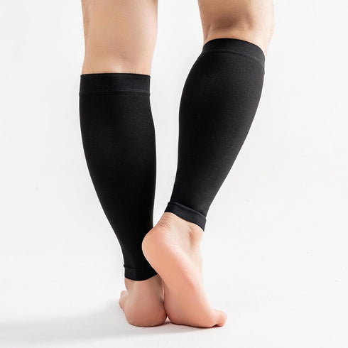 15-20mmHg Wide Calf Sleeve Brace Compression Socks - 1 Pair for Men and Women Leg Support, Pain Relief