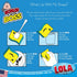 Lola Products Scrub N’ Wipe Boss, Non-Scratch Scrubbing, 2-Sided Sponge, 9 Pack, Made in USA, Remove Debris, Firm in