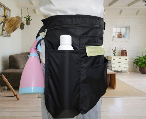 Waterproof Cleaning Apron with 8 Pockets, Durable Housekeeping Uniform Supplies for Work