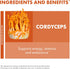 Immune 3.5 oz (66 Host Defense Cordyceps Powder - & Energy Support Supplement - Kidney Health Supplement with Cordyceps