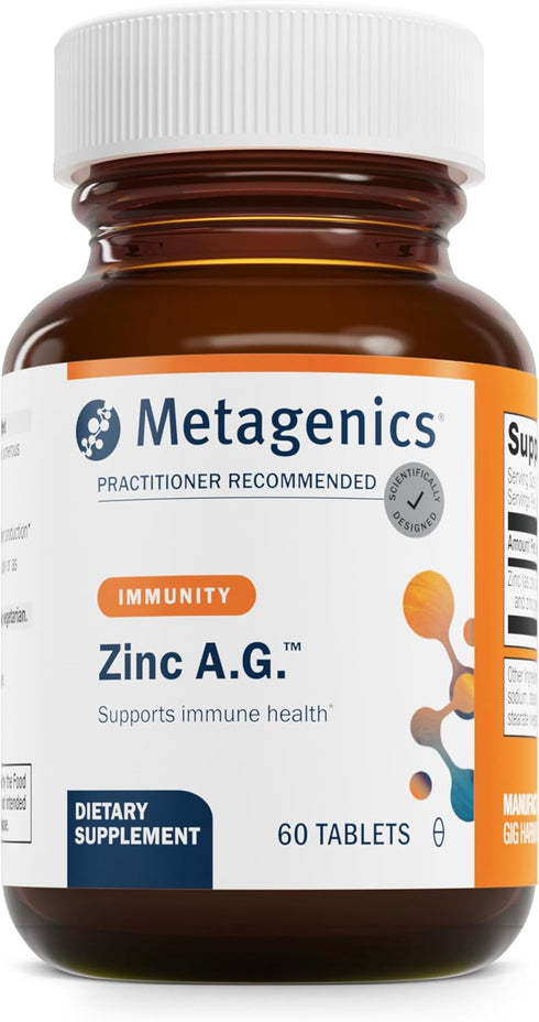 Metagenics Zinc A.G. - Highly Absorbable Zinc with Arginine & Glycine Chelates