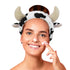 Facial Spa Headband, Cosmetic Makeup Headband for Washing Face (Cow)