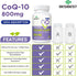 Liposomal Ubiquinol CoQ10 800 MG Softgel - High Absorption Antioxidant for Heart & Brain Function, Energy Production,