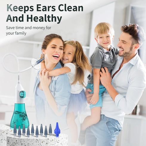 Ear Wax Removal Kit, Manual Ear Irrigation Flushing System for Safe and Effective Ear Cleaning