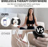 Wireless TENS & EMS Unit Back Pain Relief Massager - APP Controlled Bluetooth Muscle Stimulator for Back, Shoulder,