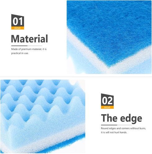 Healifty 6pcs Cleaning Sponge Eraser Sponges for Scrubbing Dishes