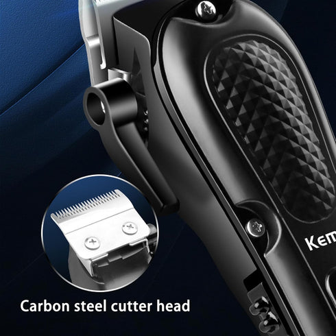 KEMEI Hair Clippers for Men, Professional Cordless & Corded Barber Clippers for Hair Cutting & Grooming, KM-1071