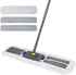 MASTERTOP Professional Industrial Dust Mop with 3 Microfiber Mop Pads and Telescopic Aluminum Handle