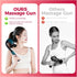 Veefy 4 Deep Tissue Massage Gun for Back & Full Body Long Handle Percussion Muscle Massager with Replaceable Heads
