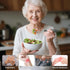 SINHJX 4 45 Pcs Adaptive Utensils for Elderly, Angled Built Up Handle Utensils for Adults, Arthritis Silverware