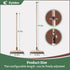 Eyliden Push Broom Indoor: Multi-Surface Angle Broom with 48" Long Handle for Cleaning Indoor and Outdoor