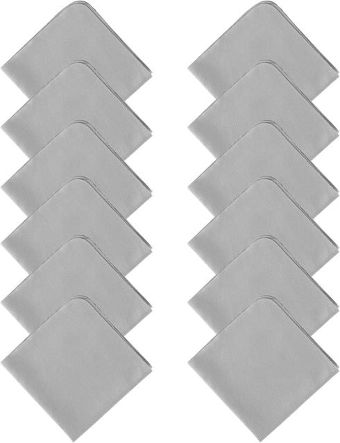 SPUDZ 12 Pack Microfiber Cleaning Cloths, Large 6" x 6" Inches