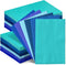 qiqee Blue Paper Napkins 13 * 16inch, 120 Count Disposable Guest Paper Hand Towels for Wedding, Dinner, Birthday Party