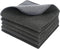SINLAND Microfiber Dish Cloths, Wash Clothes for Kitchen, Best Cleaning Cloths, Poly Scour Side, 12"x12" (5 Pack, Dark