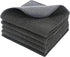 SINLAND Microfiber Dish Cloths, Wash Clothes for Kitchen, Best Cleaning Cloths, Poly Scour Side, 12"x12" (5 Pack, Dark