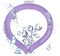 Neck Cooling Tube Reusable Ice Cooler Ring, Instant Cooling Below 15°C for Summer Outdoor & Indoor Use (Purple)