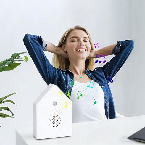 Portable Singing Bird White Noise Machine - Relaxing Chirping Sounds for Home & Outdoors