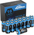 Home4me CR123A 3V Lithium Battery 1650mAh, 16 Pack 123A Lithium Batteries, CR17345 Battery