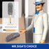 MR.SIGA Lint Free Microfiber Duster, Washable and Reusable Duster with Bamboo Handle and Replaceable Head, Duster for Household Cleaning by MR.SIGA