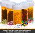 Plastic Empty Pill Bottles with Double Sided Use (Child Resistant & Easy Open) Caps - Medicine Container Pill Cases