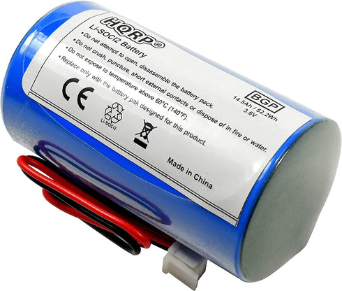 HQRP 3.6V Lithium Thionyl Chloride D-Size Battery Compatible with ALEXOR Wireless Outdoor Siren WT4911BATT ADT