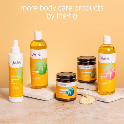 LifeFlo Fractionated Coconut Oil Spray - Liquid Coconut Oil for Skin, Hair and Nails, Lightweight Face Oil, 8oz