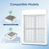 Makartt 2Pcs Nail Dust Collector Filter, HEPA Standard, Reusable, MK200 & SYLVIE Compatible