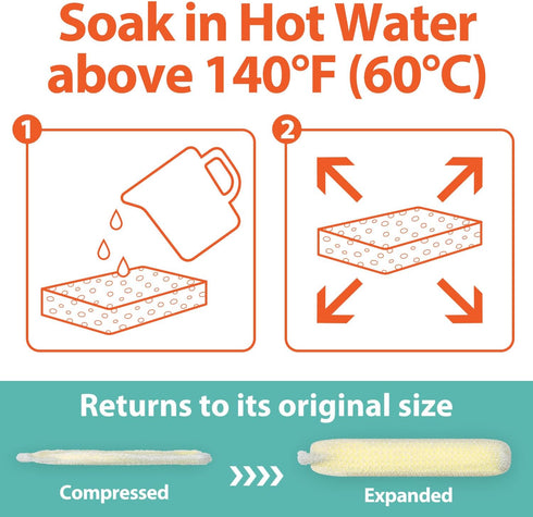 All-Purpose Sponges, Non Scratch for Washing Dishes, Premium Scrubbers, 12 Pads for Kitchen