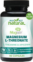Magnesium L-Threonate Complex with Apigenin and L-theanine, 90 Capsules, Patented Magtein Supplement